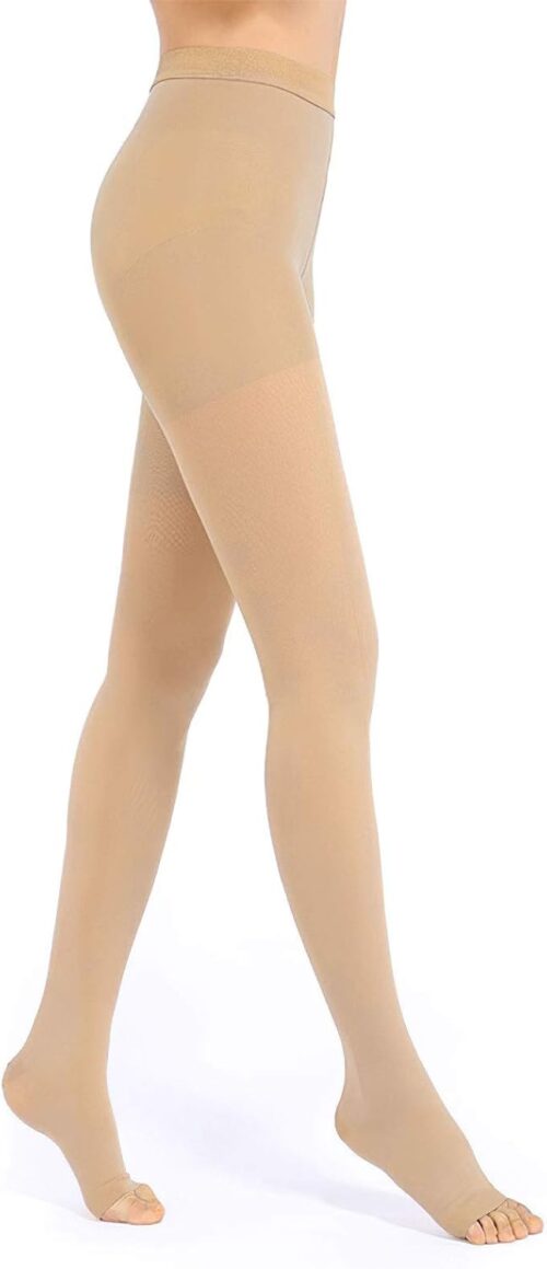 Medical Compression Pantyhose for Women & Men, 20-30mmHg Compression Stockings