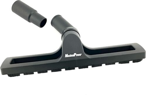 MaximalPower Replacement 12″ Vacuum Brush Head Attachment with Adapter for Select Upright and Canister Vacuum Cleaners | 360° Floor Brush Attachment with Hose Adapter