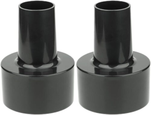 Shop Vac Accessory 2-1/2″ Vacuum Hose Adapters as Shopvac Wet Dry Hose Reducer Attachments (2 1/2″ Vac to 1 1/4″ Tools, 2Pack Black)