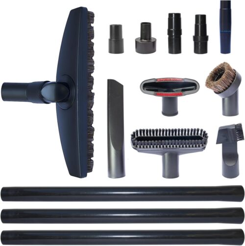 Universal Vacuum Attachments Hardfloor Brush and Replacement Accessories for Vacuum Cleaners – Horsehair Hardwood Floor Attachments and Vacuum Hose Adapter Kit – Vacuum Attachments for Car Detailing