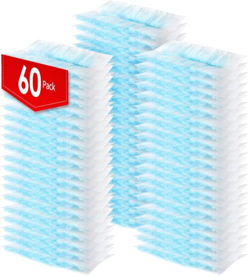 60 Count Electrostatic Duster Refills Compatible with Swiffer Duster, Multi-Surface Dusting Refills, Microfibre Dusters for Cleaning, Unscented