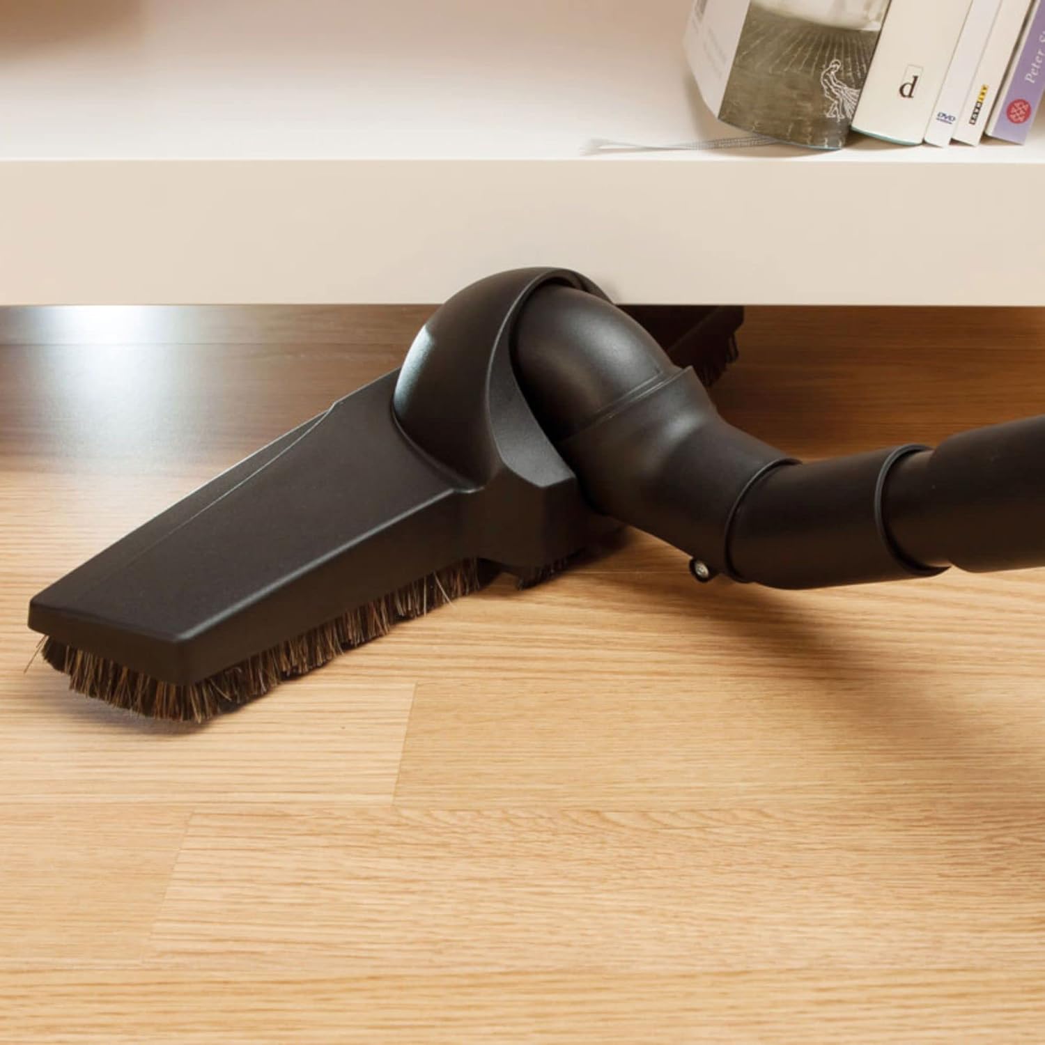 Wessel-Werk D330 Turn-and-Clean Floor Brush Vacuum Attachment with 12.5in. Soft Natural Bristle Brush for Hard Wood and Baresurfces (1 3/8 inch (35mm) Neck) - Image 4