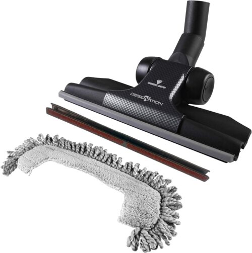 Wessel-Werk RD285 Designation, Ultra Flat 11-inch-Wide Vacuum Floor Brush Attachment Nozzle for Hardwood Floor and Carpet with Mop and Thread Lifter