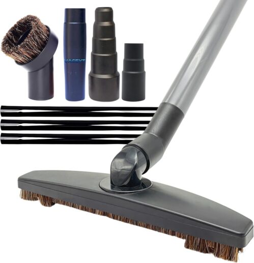 For Shark Vacuums: Hardwood Floor Brush Head, Horsehair Dust Brush Attachment plus Vacuum Extension Wands (For Shark Rotator NV501/NV500, Rocket HV301/HV322/HV371, Navigator Lift Away NV350/ NV360)