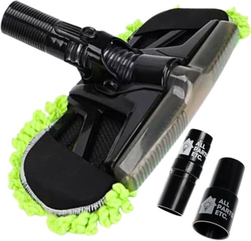 1.25″ Vacuum Dust Mop Head for Tile & Hardwood Floors Vacuum Attachments with Universal Adapters for 1 3/8″ & 1.5″ – Compatible with Shop Vac, Shark, Miele, Bissell, Eureka, and More.